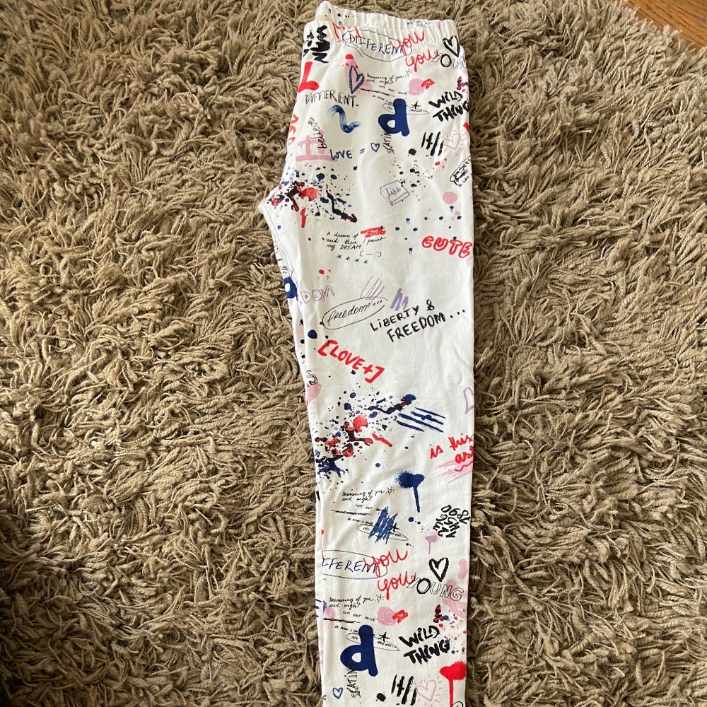 Zara Girls Graffiti Sweat Pants
